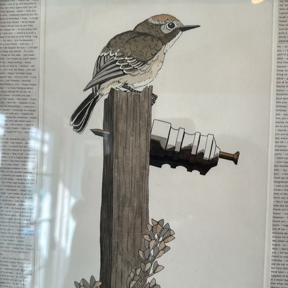 Yvonne Davis Framed Bird Art Lithograph Signed & Numbered - Picture 3 of 10